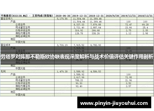 劳塔罗对阵那不勒斯欧协联表现深度解析与战术价值评估关键作用剖析